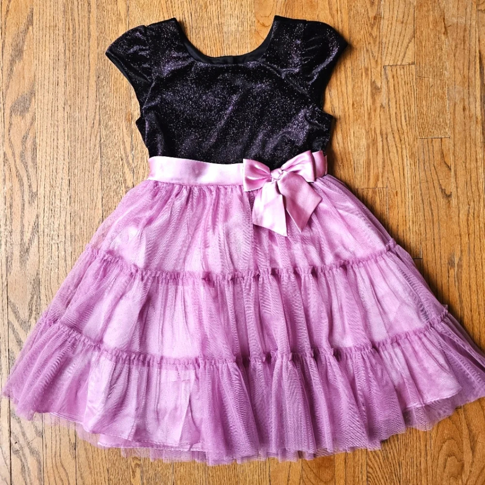 Jona Michelle sparkly purple party birthday Holidays dress girls size 10